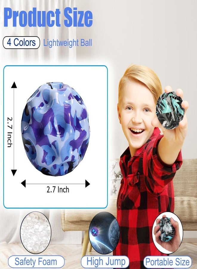 LANLOY Rubber Moon Bouncy Coral Kickball Anti Stress Ball Pop Bouncing Space Ball Sports Training Ball Children's Sensory Ball Easy to Pack of- 1 Multicolour (3, Rainbow Ball) - Image 3